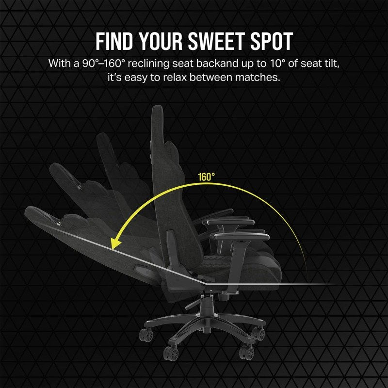 Corsair TC100 Relaxed Gaming Chair - Black