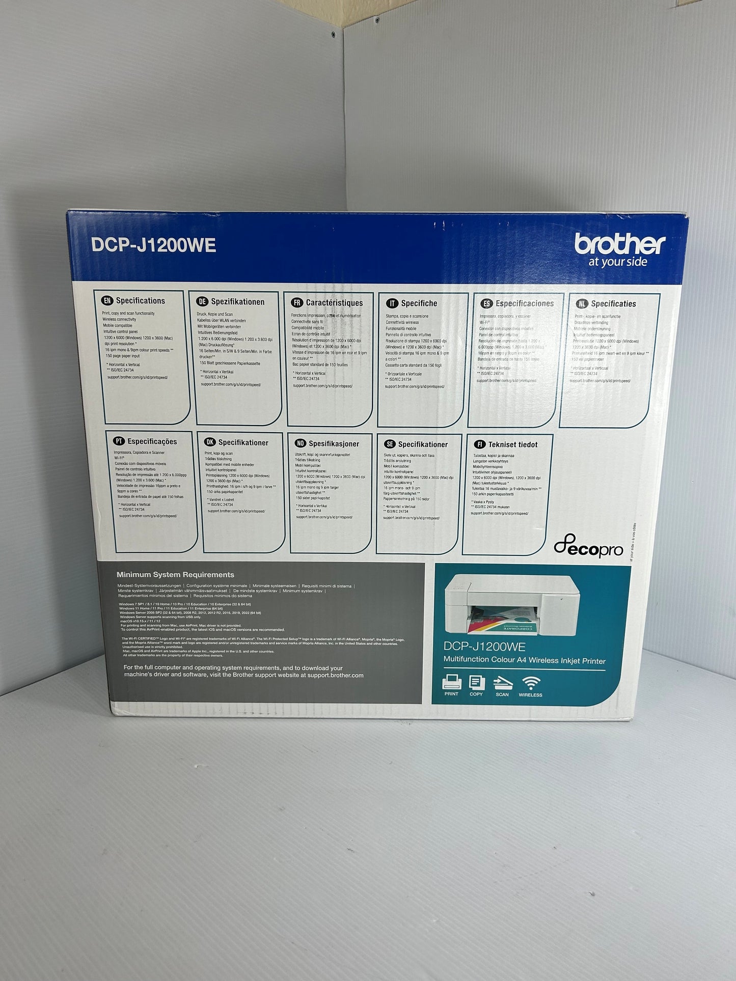 Brother DCP-J1200W A4 Colour Multifunction Inkjet Printer (Wireless)