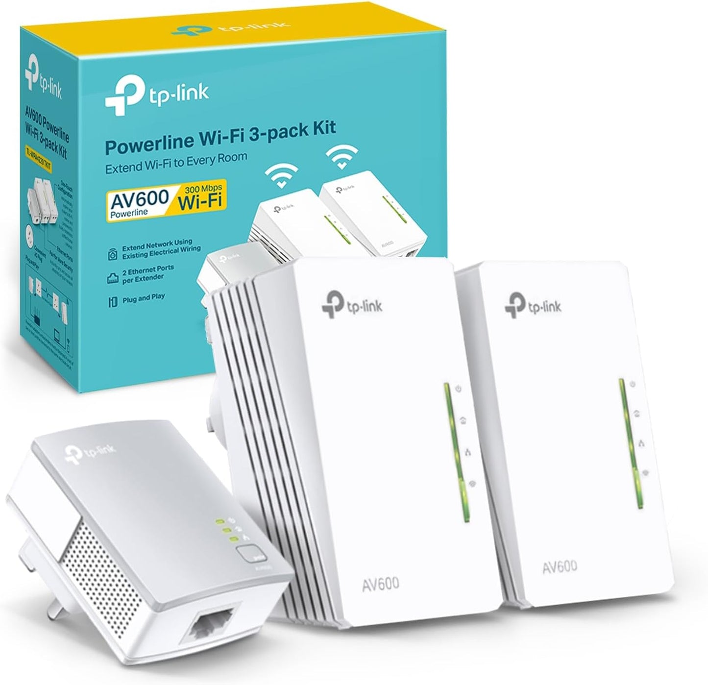 Powerline Wi-Fi 3- Pack Kit