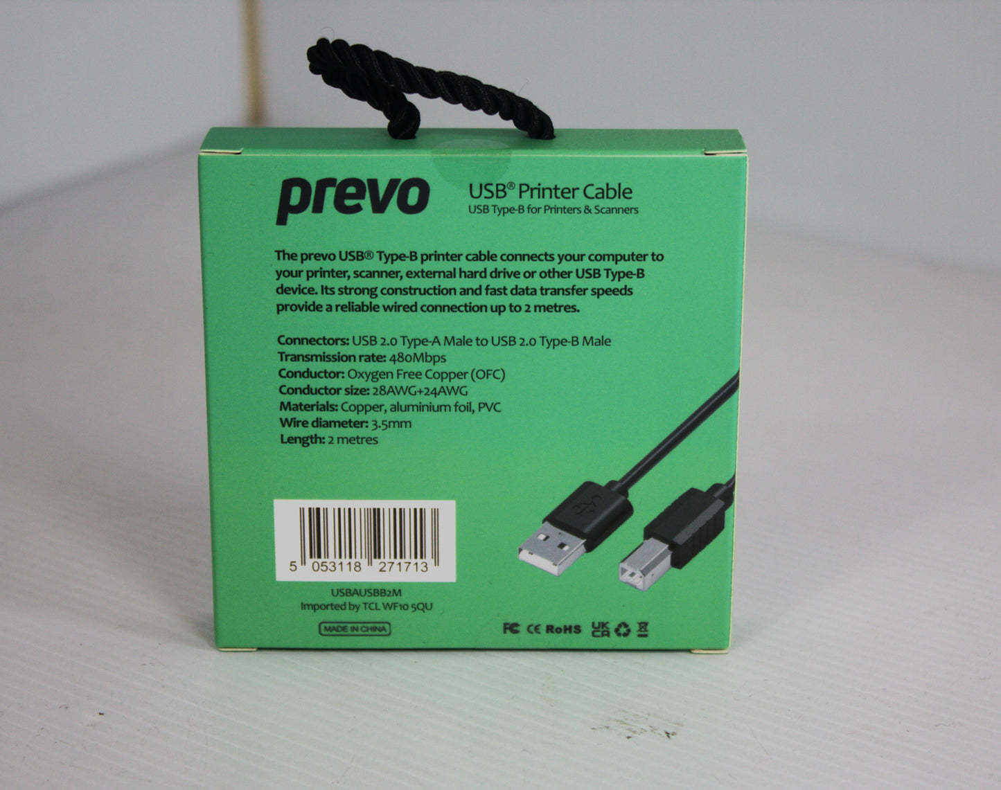 Prevo USB Printer Cable