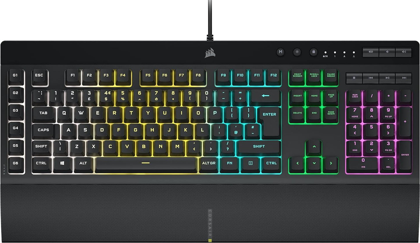 CORSAIR K55 RGB PRO Membrane Wired Gaming Keyboard