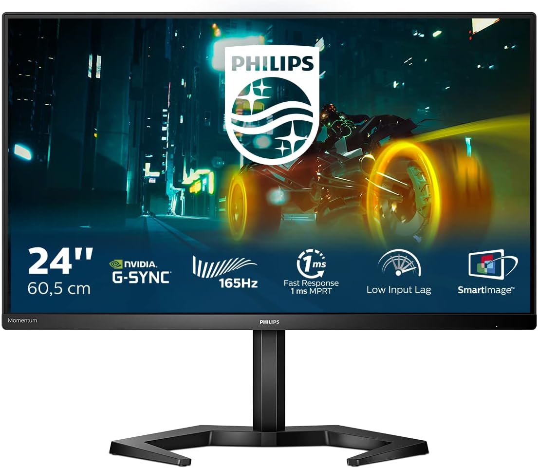 Philips Gaming 24M1N3200ZA - 24 Inch FHD Monitor, 165Hz, IPS, 1ms